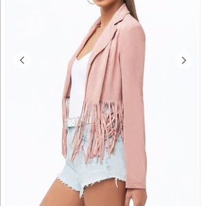 Faux suede Rose jacket💕